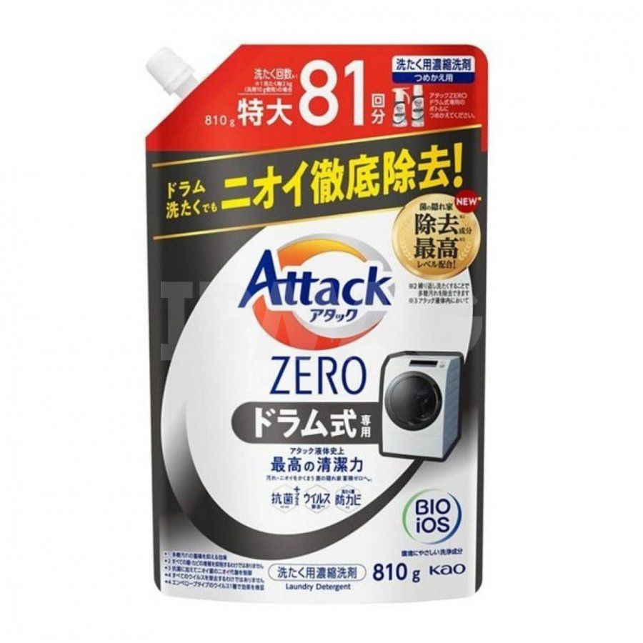 KAO Attack ZERO Гель для стирки 810гр с защитой от повторного оседания грязи  #1