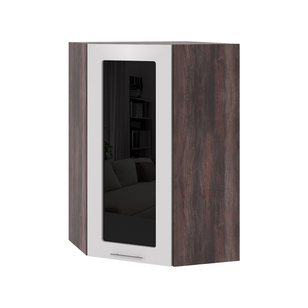 Кухонный модуль навесной шкаф Сурская мебель Валерия 59,23x59,2x92 см высокий угловой со стеклом с 1 #1