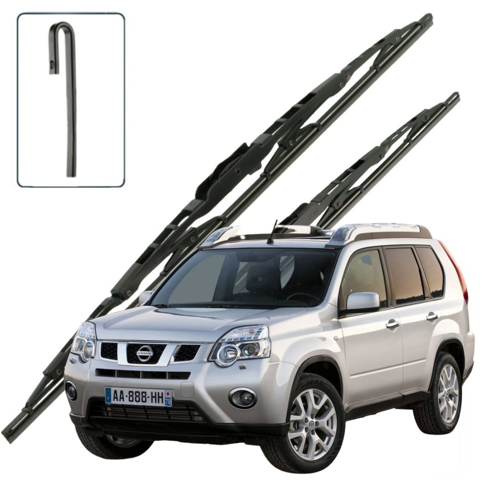 Дворники Nissan X-Trail (2) T31 / Ниссан Х-трэйл Т31 5 дв. рест. 2011 / 2012 / 2013 / 2014 / 2015 Щетки #1