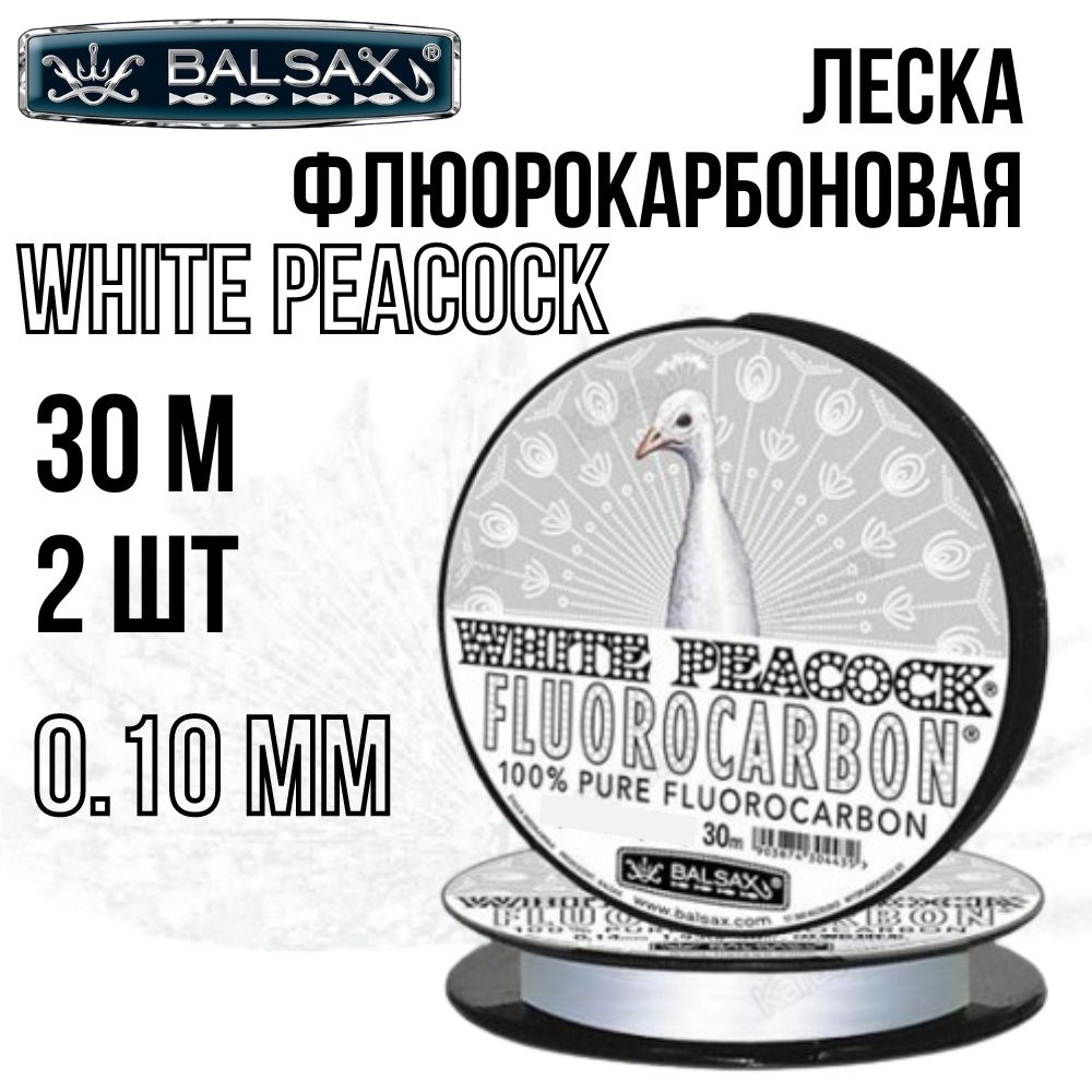 Balsax Флюорокарбоновая леска для рыбалки, размотка: 60 м, толщина: 0.1 мм  #1