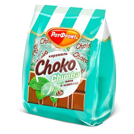 Карамель Choko Chimba со вкусом мяты и шоколада, 200 гр. #1