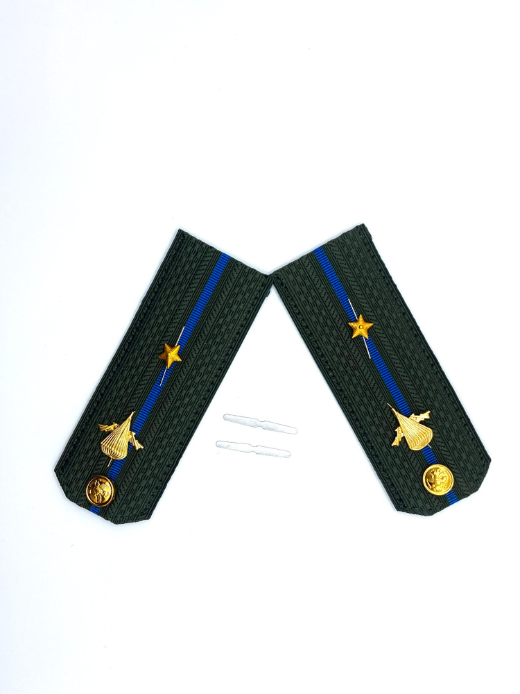 Погоны ВДВ РФ (пластиковые, зеленые ) - младший лейтенант  #1