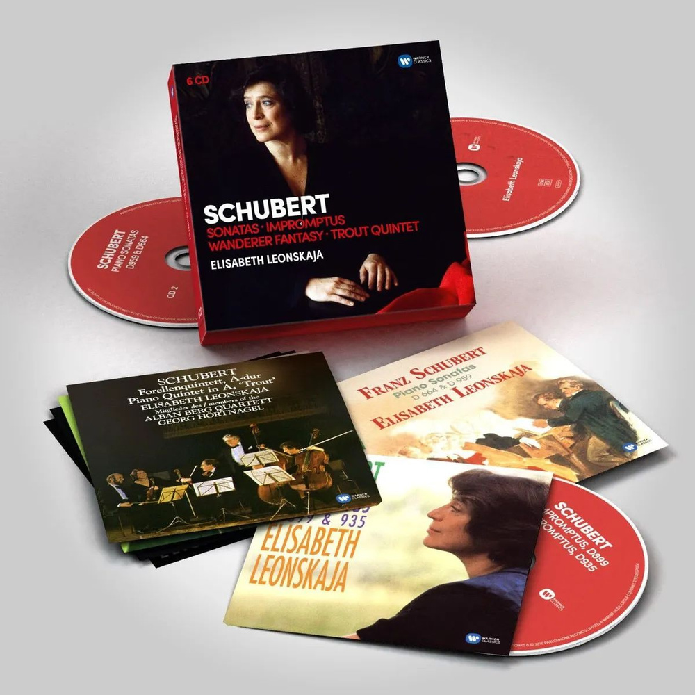 Elisabeth Leonskaja - Schubert: Sonatas, Impromptus, Wanderer Fantasy, Trout Quintet (Box) (6CD) 2016 #1