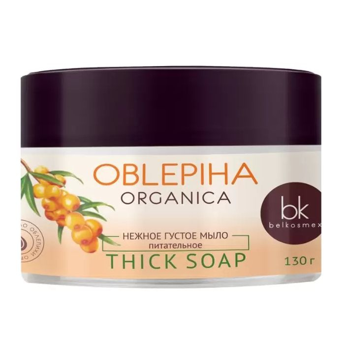 Мыло густое нежное питательное, BelKosmex, Oblepiha Organica, 130 г #1