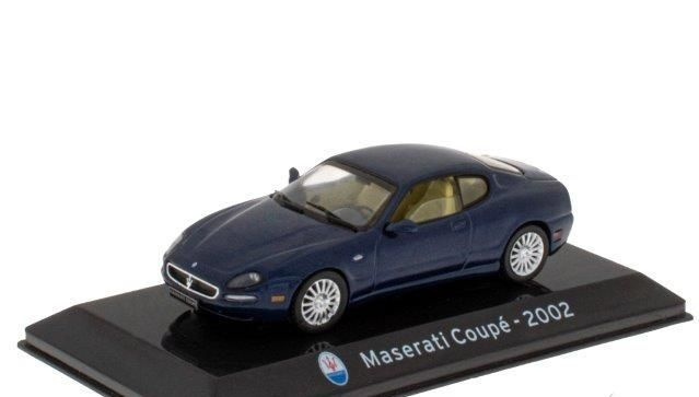 Масштабная модель MASERATI Coupe (2002) - Con Vetrina - With Showcase, Blue Altaya 1:43  #1