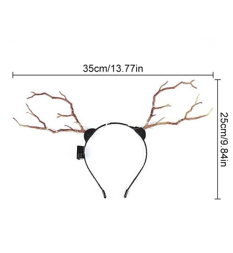 Светодиодный ободок для волос с оленем #1