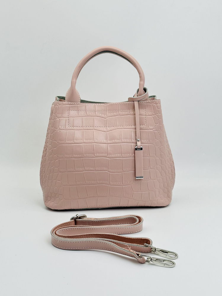 Женская сумка шоппер из натуральной кожи вмещает А4 формат на плечо  #1