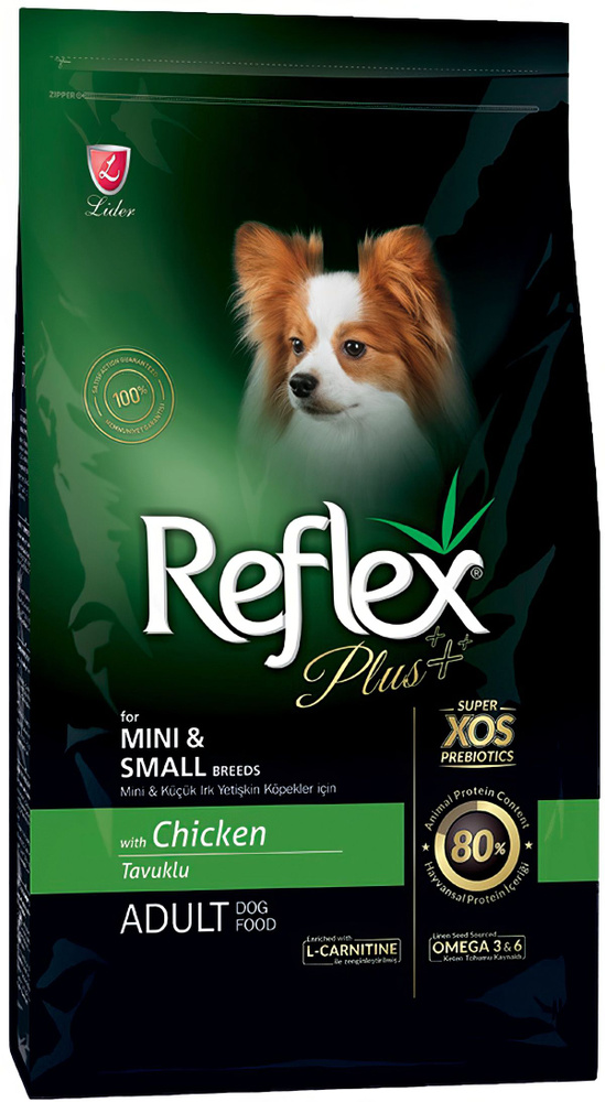 Корм Reflex Plus Mini Small Breed Chicken для собак малых пород, курица, 3 кг  #1