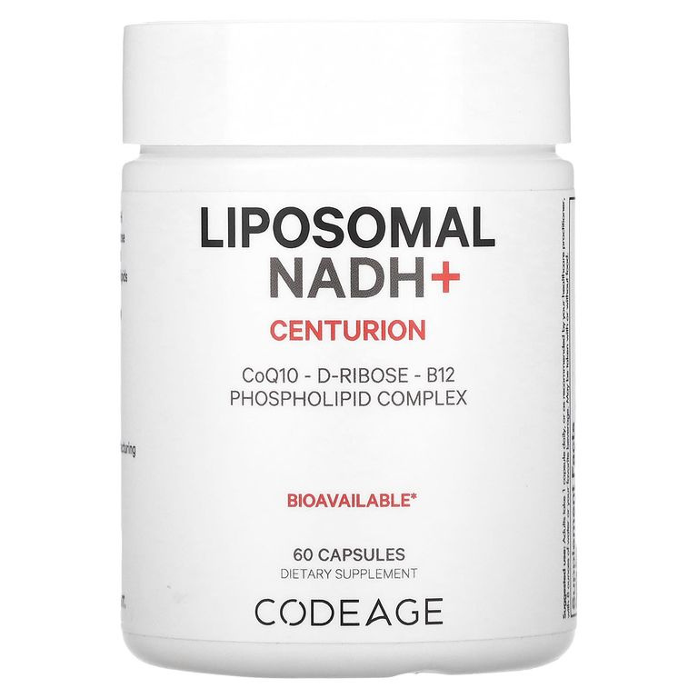 Codeage, Фосфолипидный комплекс, Liposomal NADH +, Центурион, 60 капсул  #1