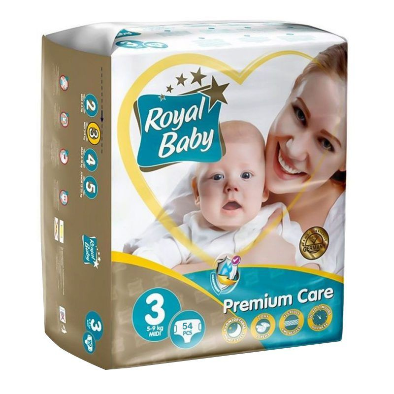 Royal подгузники Baby Premium размер-3, 54 шт #1