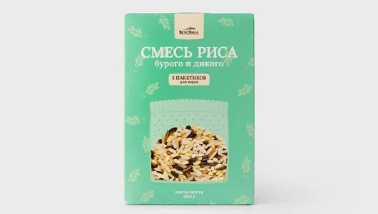 Смесь риса бурого и дикого (пакетики)400 г #1