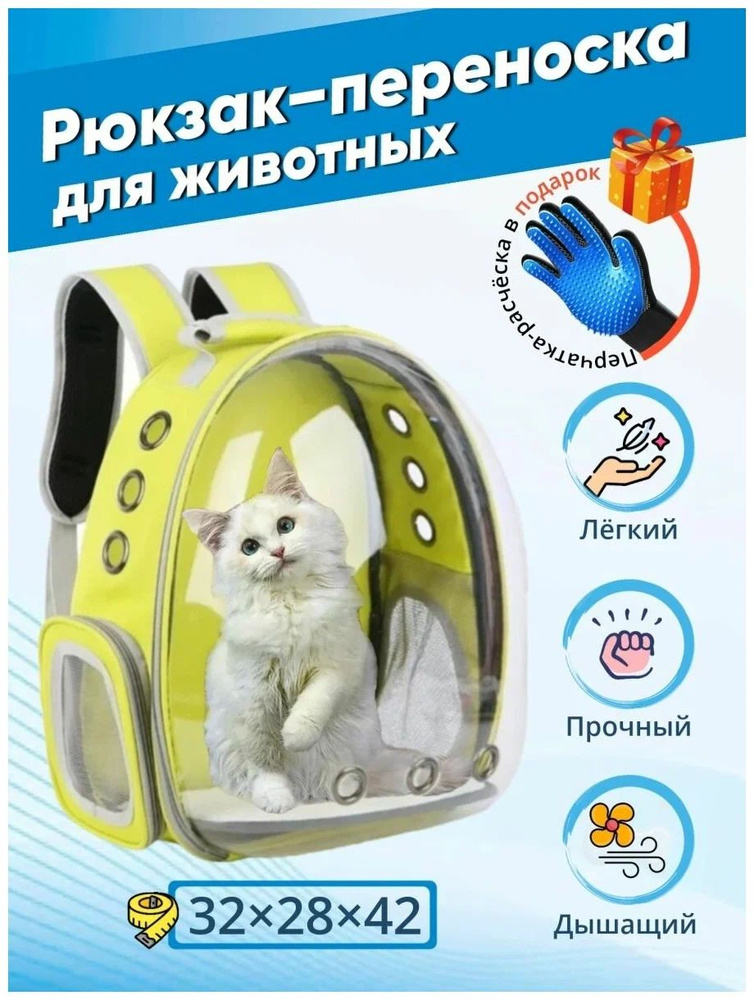 Рюкзак переноска для кошек и собак с панорамным иллюминатором / Рюкзак переноска для животных  #1
