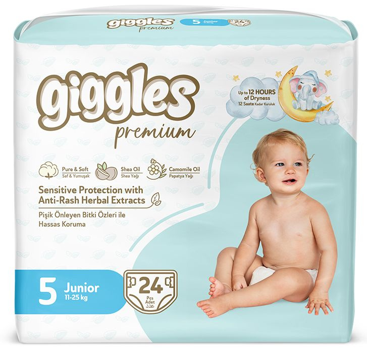 Подгузники детские Giggles Premium размер 5 11-25 кг 24 шт. #1