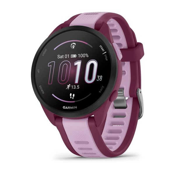 Garmin Умные часы для спорта Forerunner 165 Music Berry/Lilac 010-02863-33 #1