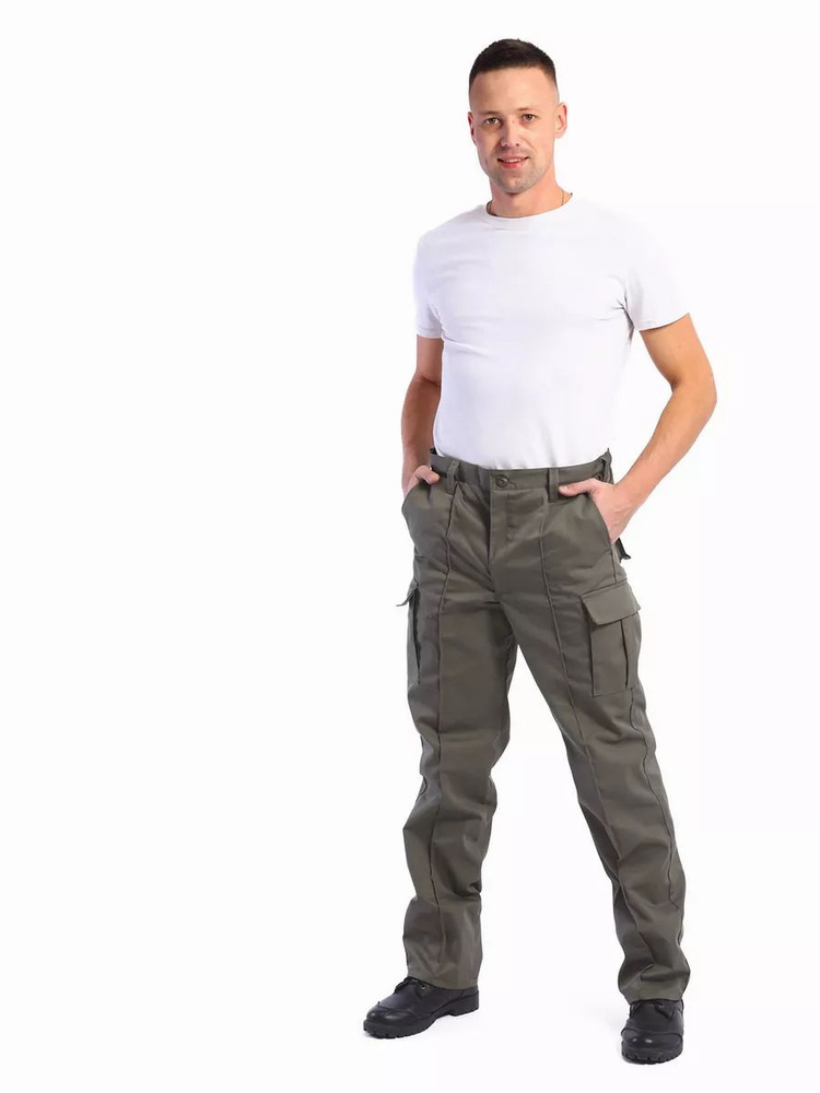 брюки тактические Омон из твила с карманами , размер 48-50,рост 170-176 / брюки рабочие /  #1