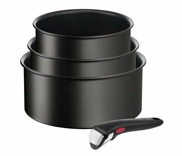 Набор посуды со съемной ручкой TEFAL Ingenio Eco Resist L3979202 4 предмета  #1