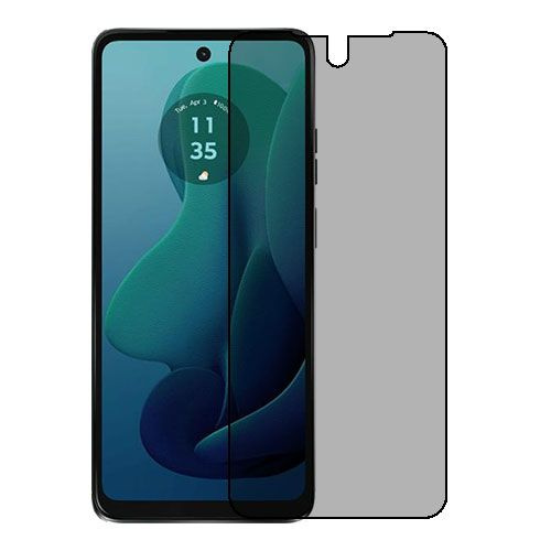 Motorola Moto G (2024) защитный экран из приватной плёнки (силикон)  #1