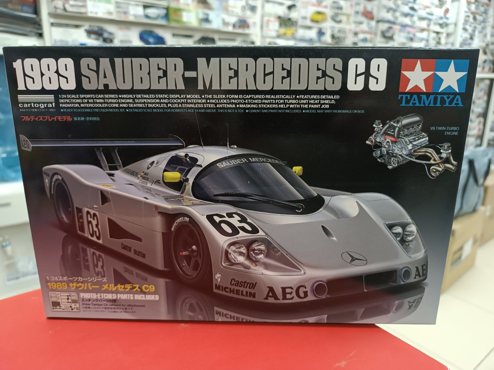 24359 Mercedes Sauber C9 (1989) Tamiya 1:24 Сборная модель #1