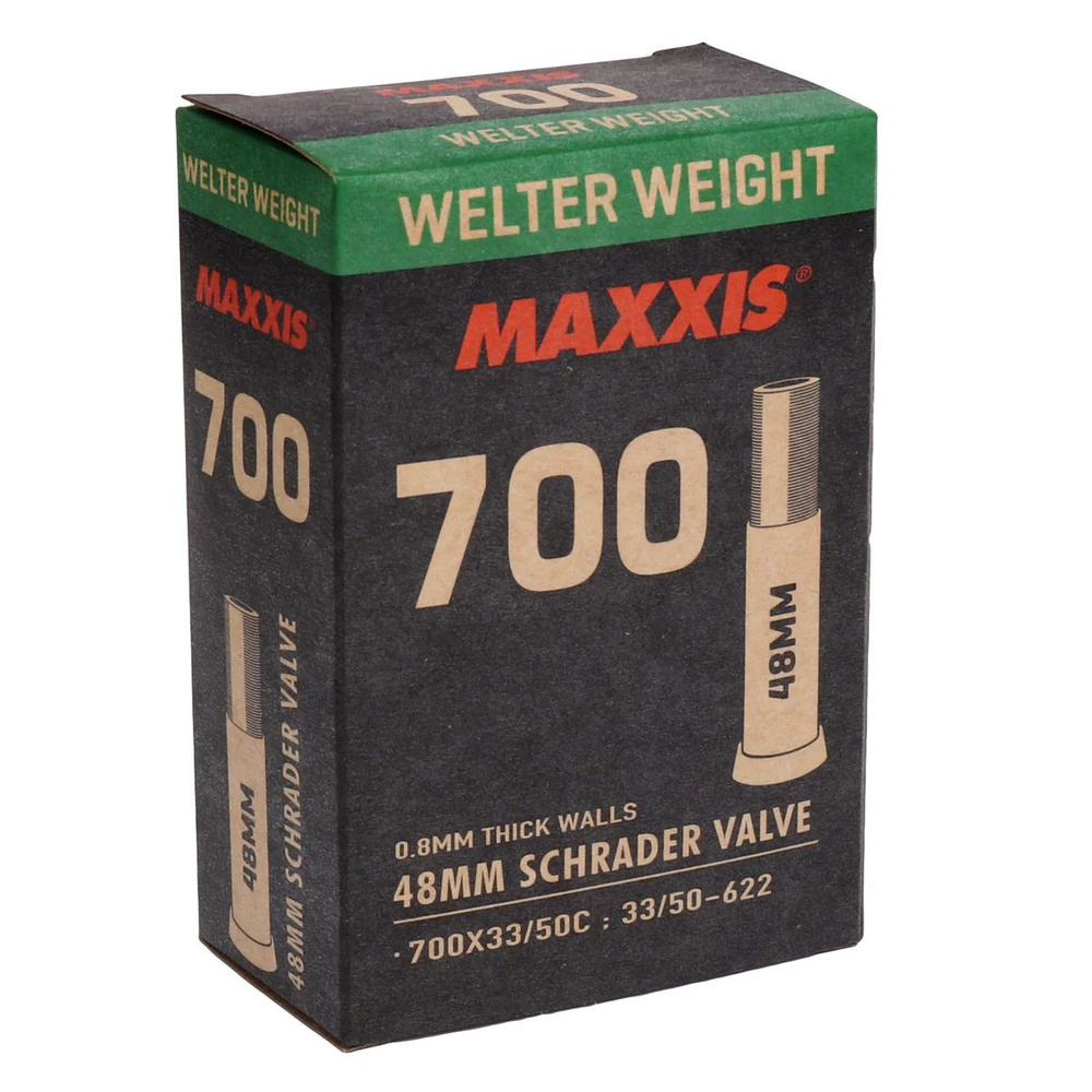 Камера 700x33/50C Maxxis Welter Weight 0.8 мм авто ниппель 48 мм #1