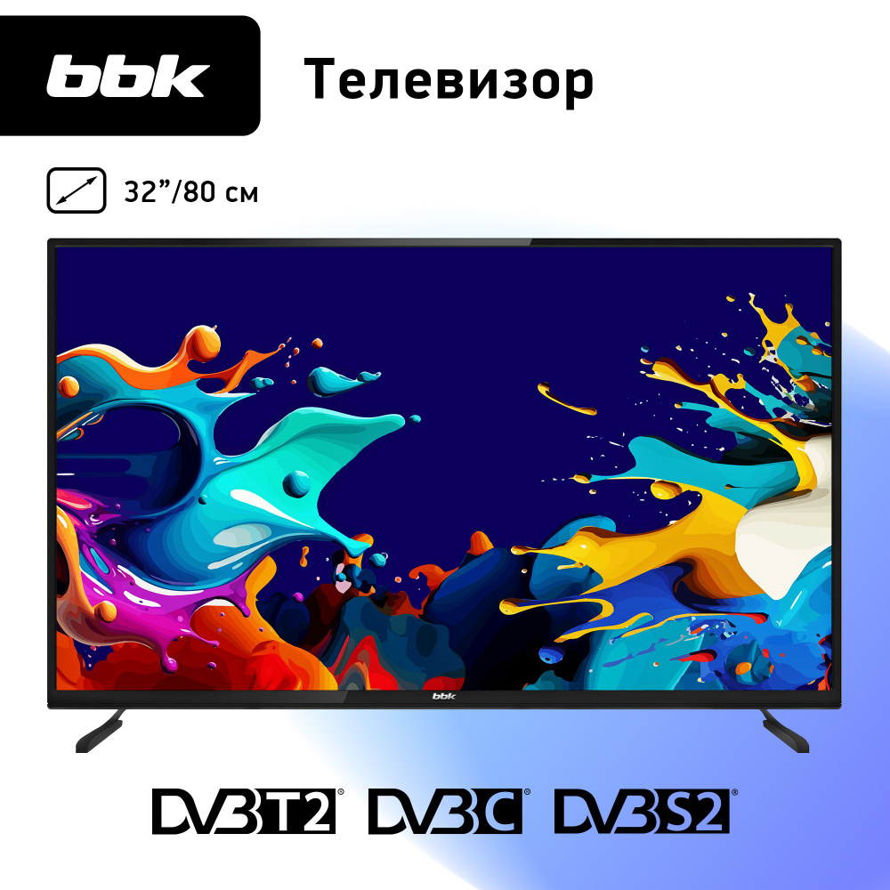 BBK Телевизор 32LEM-1080/TS2C 32" HD, черный #1