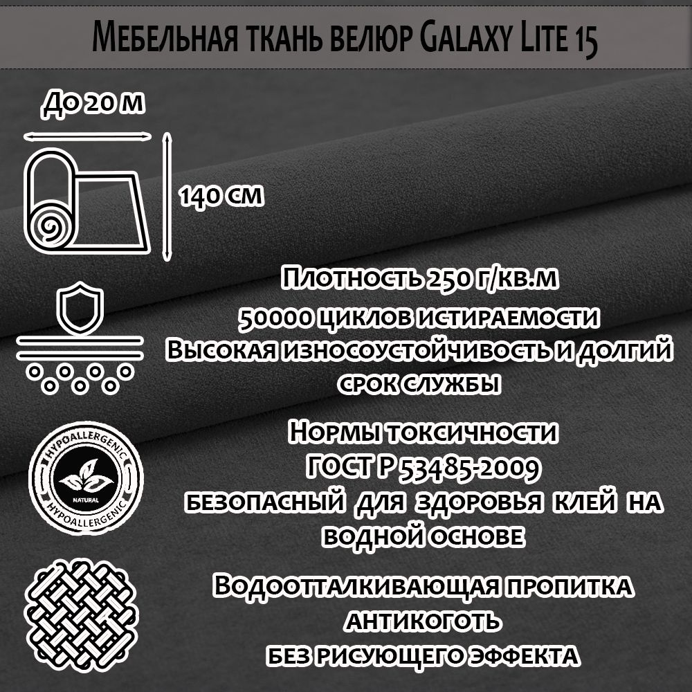 Ткань мебельная обивочная Велюр для обивки перетяжки и обшивки мебели стульев дивана салона автомобиля #1