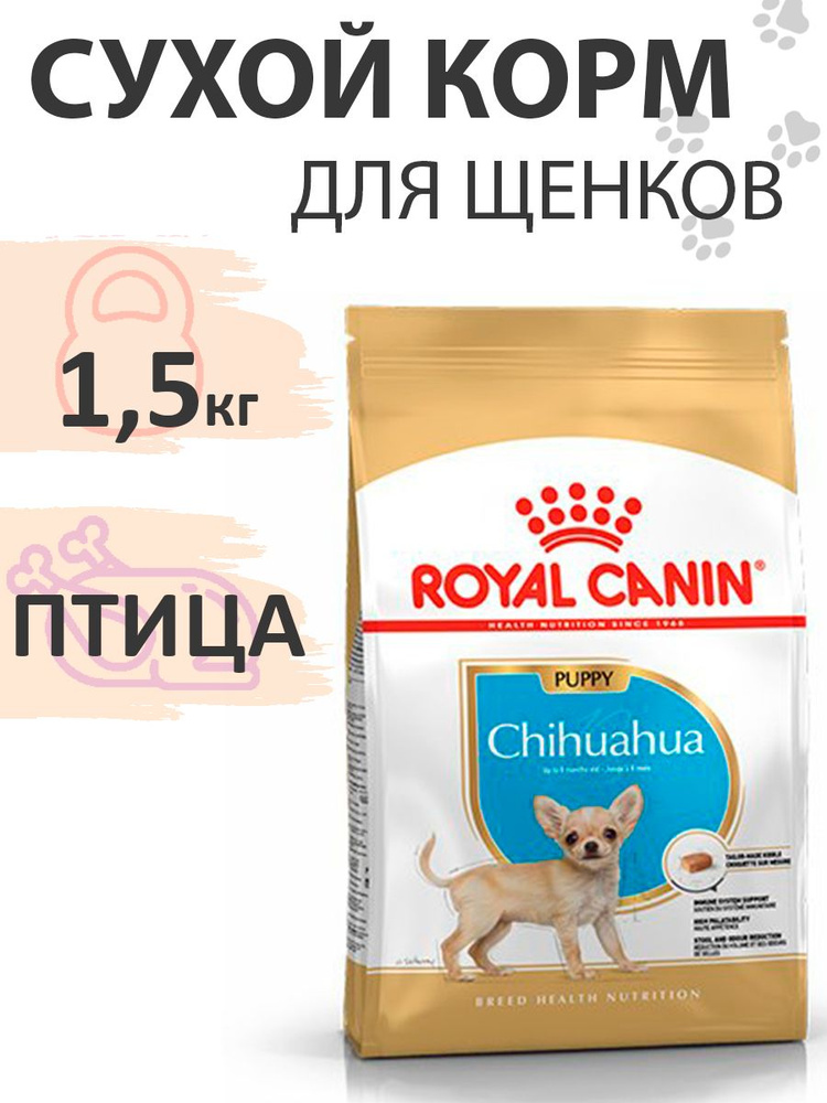 Royal Canin Breed dog Chihuahua Junior / Сухой корм Роял Канин для Щенков породы Чихуахуа в возрасте #1