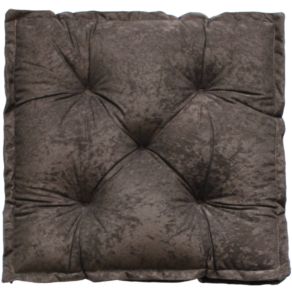 Подушка для сиденья МАТЕХ 2D VELOURS 45х45 см. Цвет темно-коричневый, арт. 51-145  #1