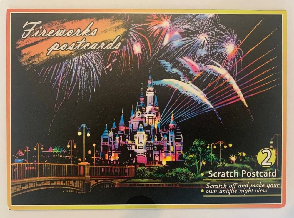 Набор для создания гравюры Fireworks postcards 20 х 15 см #1