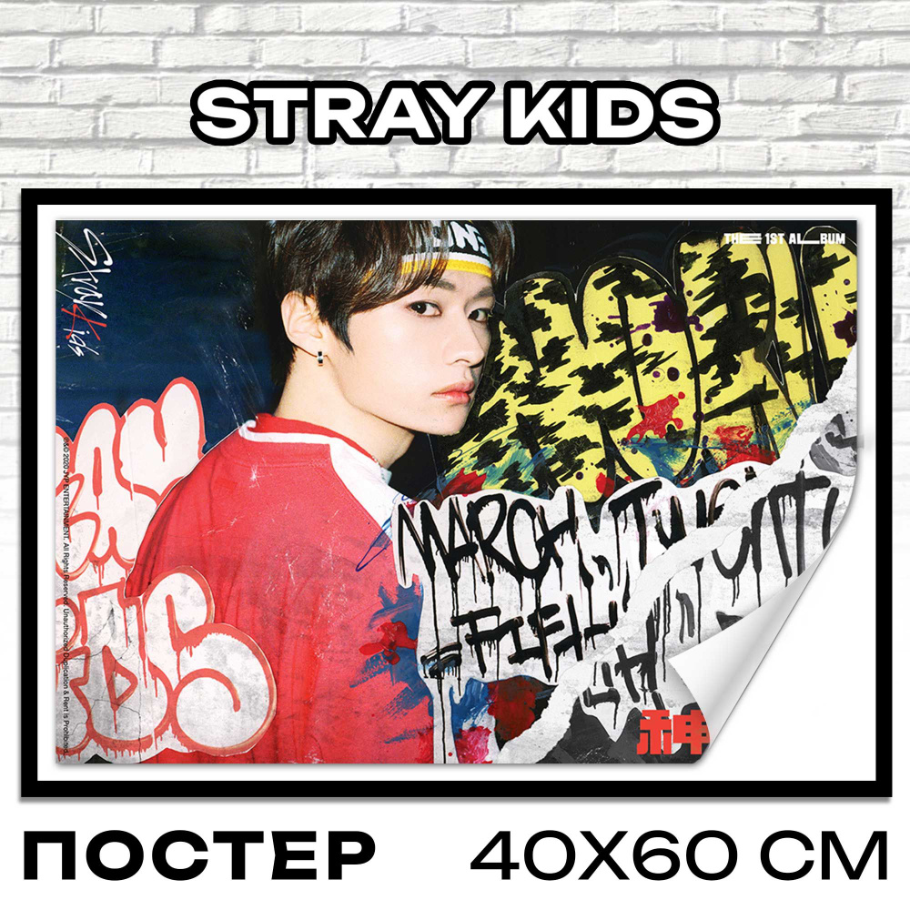 Постеры интерьерные stray kids 40x60 см плакаты музыка #1