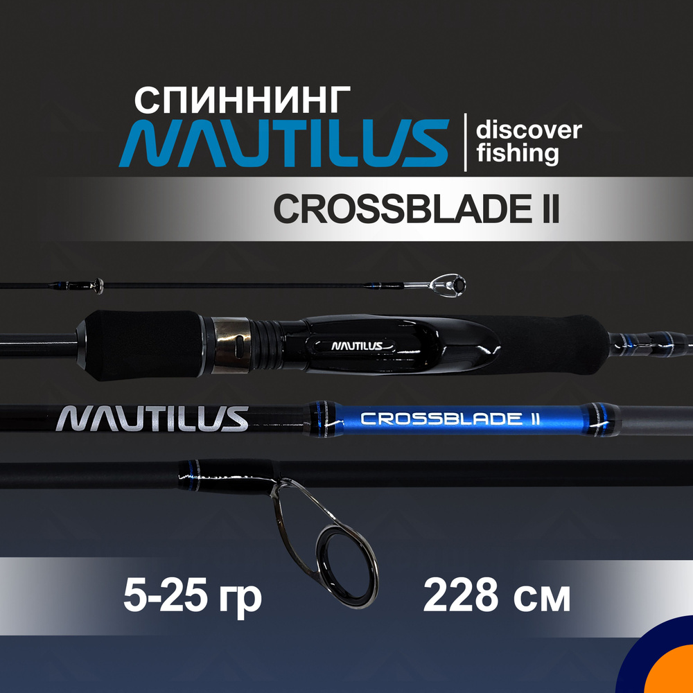 Спиннинг NAUTILUS CROSSBLADE II 5-25 гр. 2,28 м для рыбалки #1