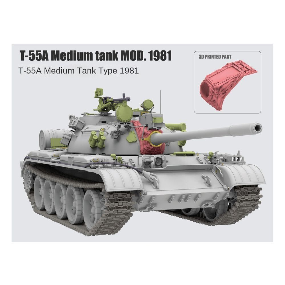 Rye Field RFM 5098 1/35 T55A Средний Танки mod. 1981 (Включение3D-Печать ) Модель танка  #1