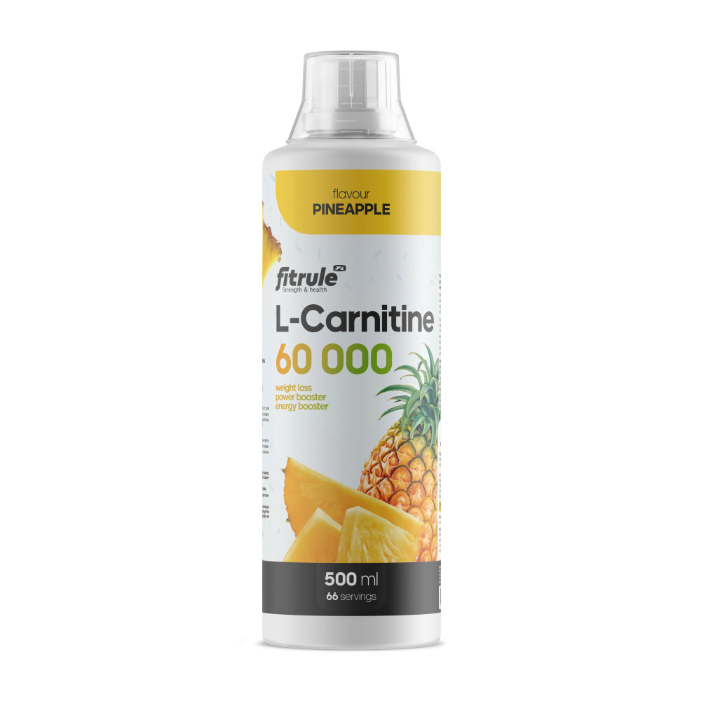 Безалкогольный напиток Fitrule L-Carnitine 60000 Concentrate 500ml (Ананас),концентрированная пищевая #1