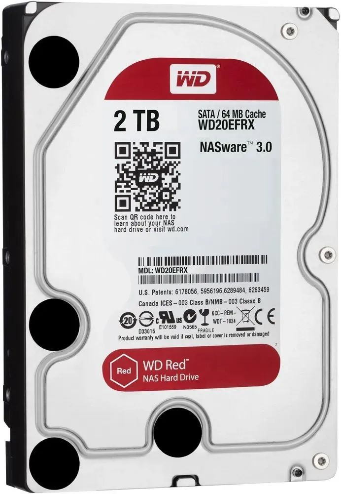 Western Digital 2 ТБ Внутренний жесткий диск WD20EFRX (WD20EFRX)  #1