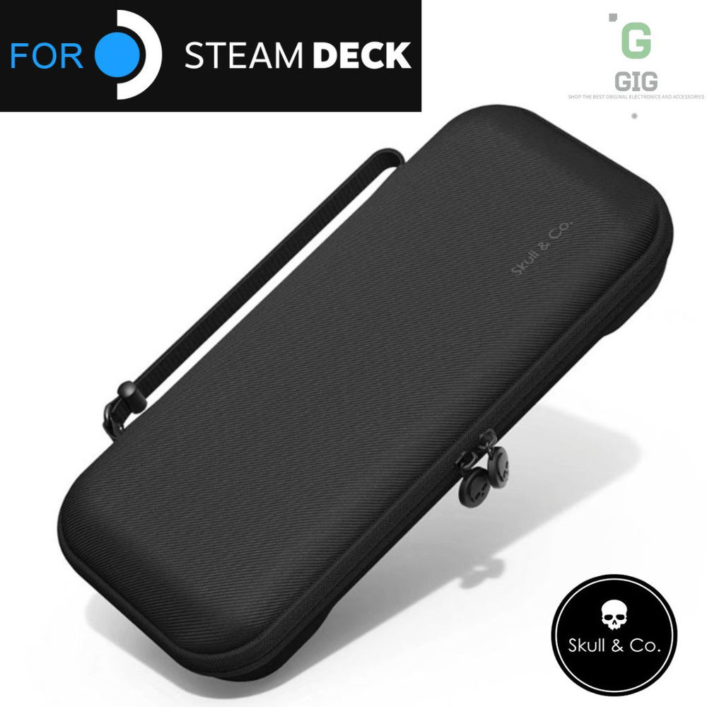 Премиальный защитный кейс Skull & Co для Steam Deck/OLED, цвет черный (Black)  #1