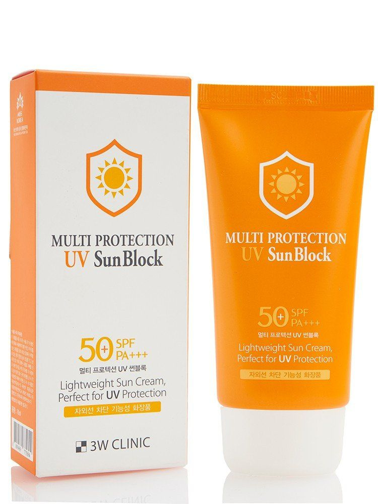 3W SUN Крем для лица солнцезащитный MULTI PROTECTION UV SUN BLOCK, 70ml #1