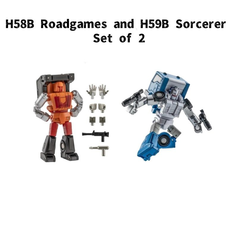 Трансформеры игрушки NewAge H58B Roadgames and H59B Sorcerer Set of 2 Newage the Legendary Heroes 5.08cm*2 #1