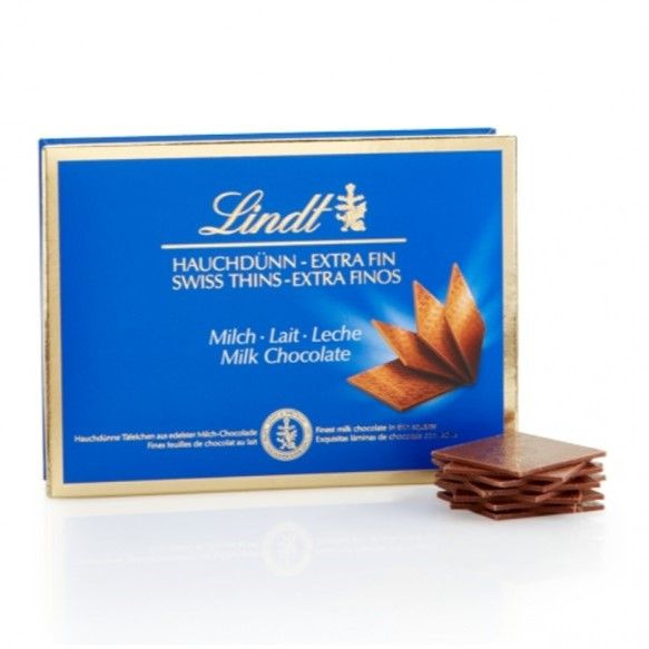 Тонкий молочный шоколад Lindt Swiss Thins, 125 г #1