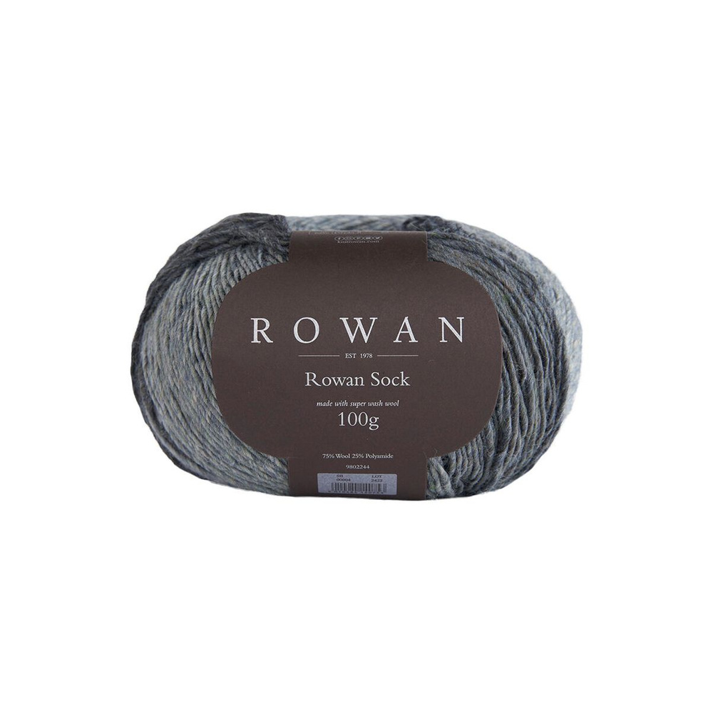 Rowan Sock /Рован Сокс/ пряжа Rowan, 9802244, 100гр/400м, цвет 004, stone (камень)  #1