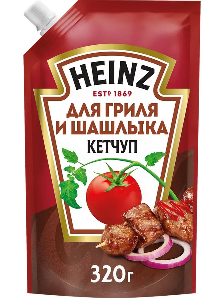 Кетчуп HEINZ Для гриля и шашлыка, 320г #1