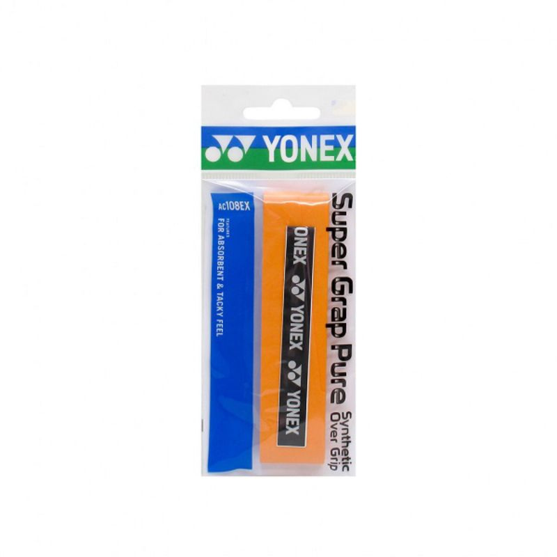 Обмотка для ручки Yonex Overgrip AC108EX Super Grap Pure х1, Orange #1