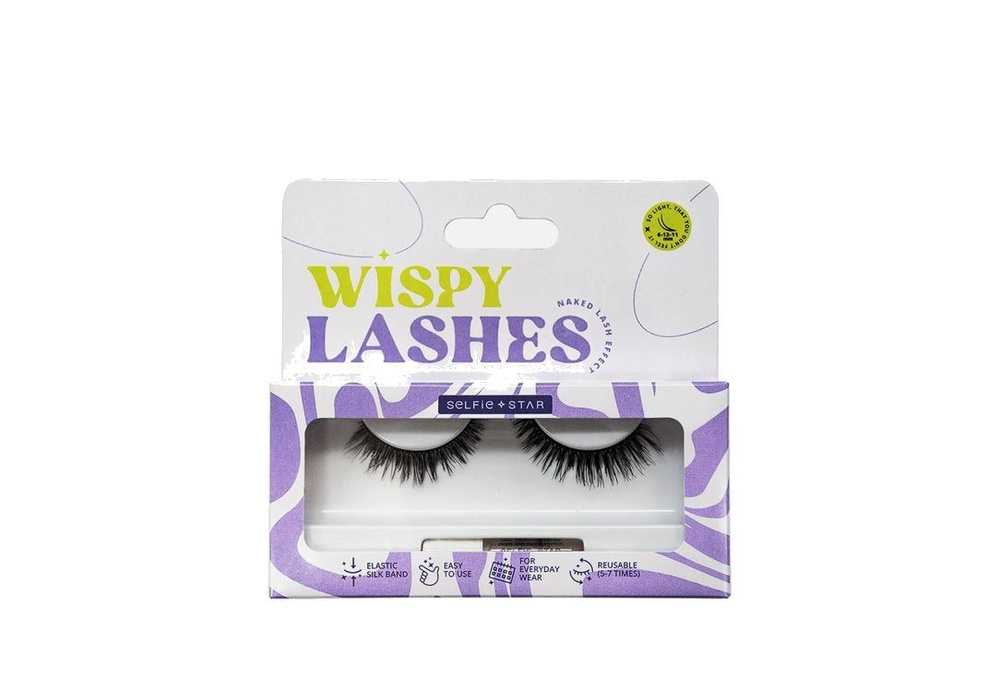 Накладные ресницы Selfie Star Eyelashes Wispy Drama Queen, SSLD7, 2 мл #1