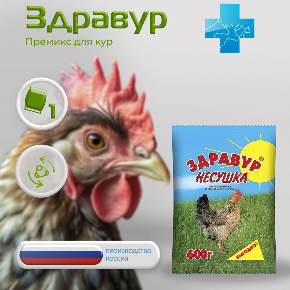 Премикс Здравур Несушка для кур, 600 г #1