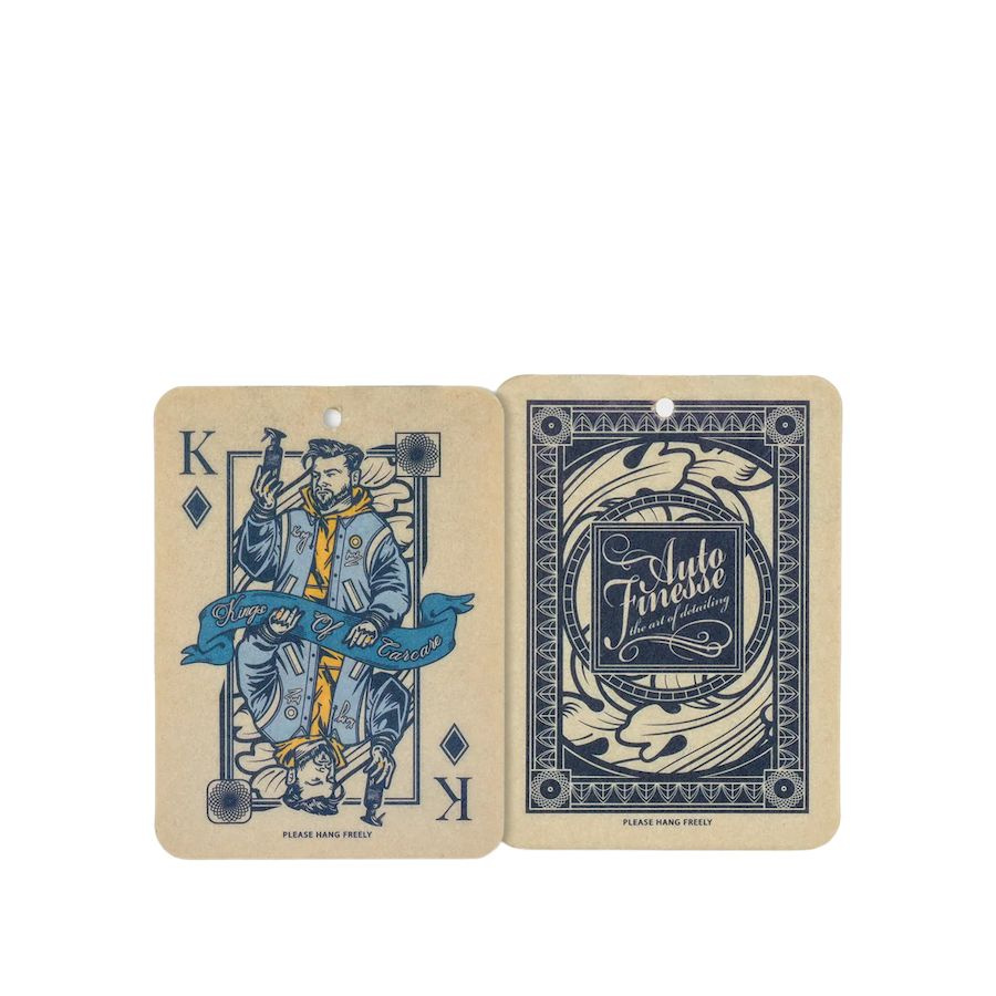 Ароматизатор Auto Finesse Playing Card, Король, аромат амбры и древесины кедра, картонный подвесной  #1