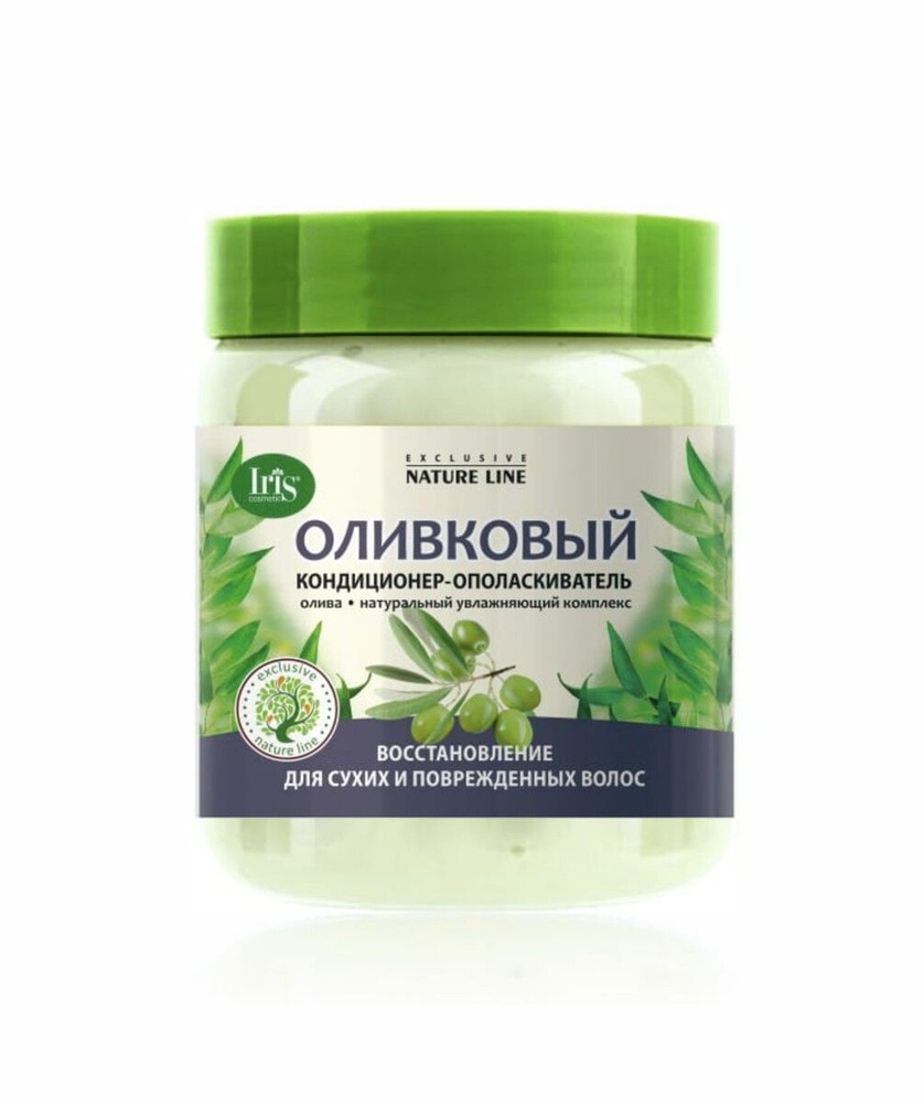 Кондиционер-ополаскиватель для волос, Оливковый, IRIS Exclusive nature line, 500 мл  #1