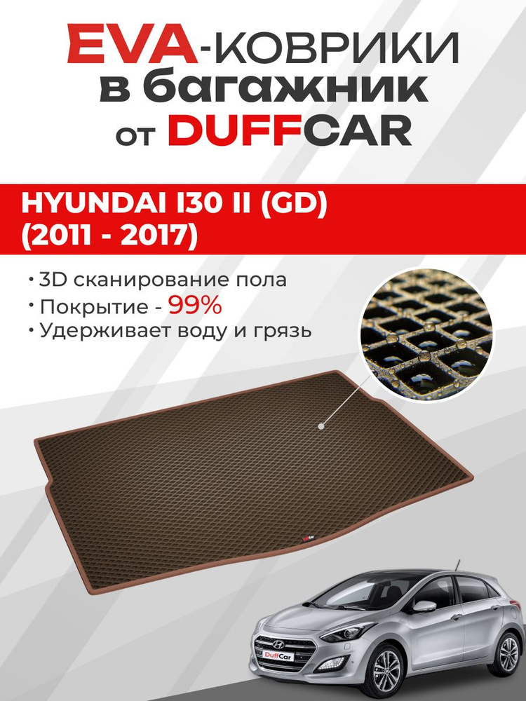 EVA коврик в багажник Hyundai i30 II (GD) (2011 - 2017) баг #1