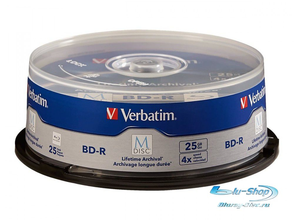 Диски Verbatim Blu-ray M-DISC BD-R 25Gb 4X 25 шт. #1