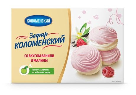 Зефир Коломенское со вкусом ванили и малины, 250г #1