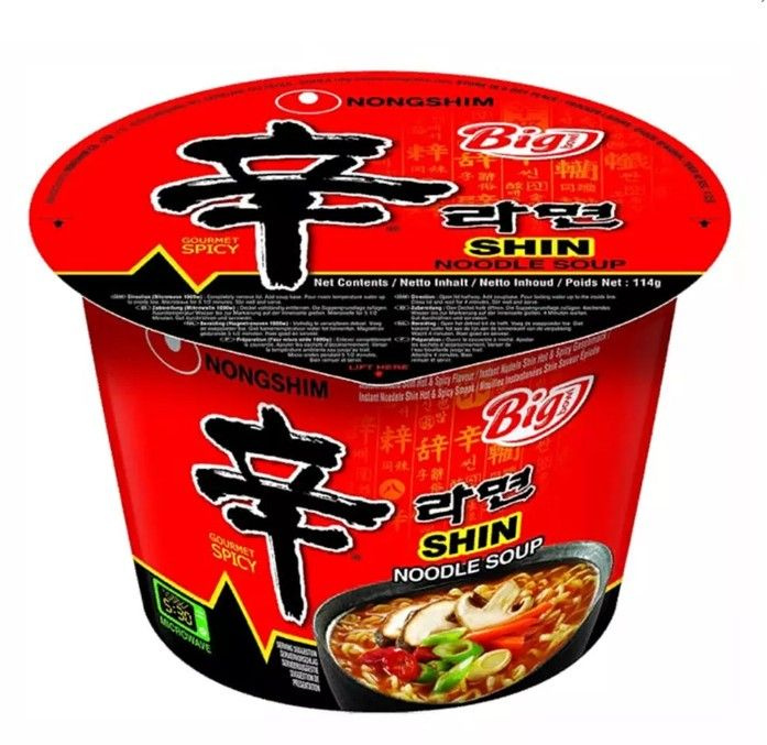 Лапша быстрого приготовления Шин Рамен, Nongshim, 114 г, Южная Корея  #1