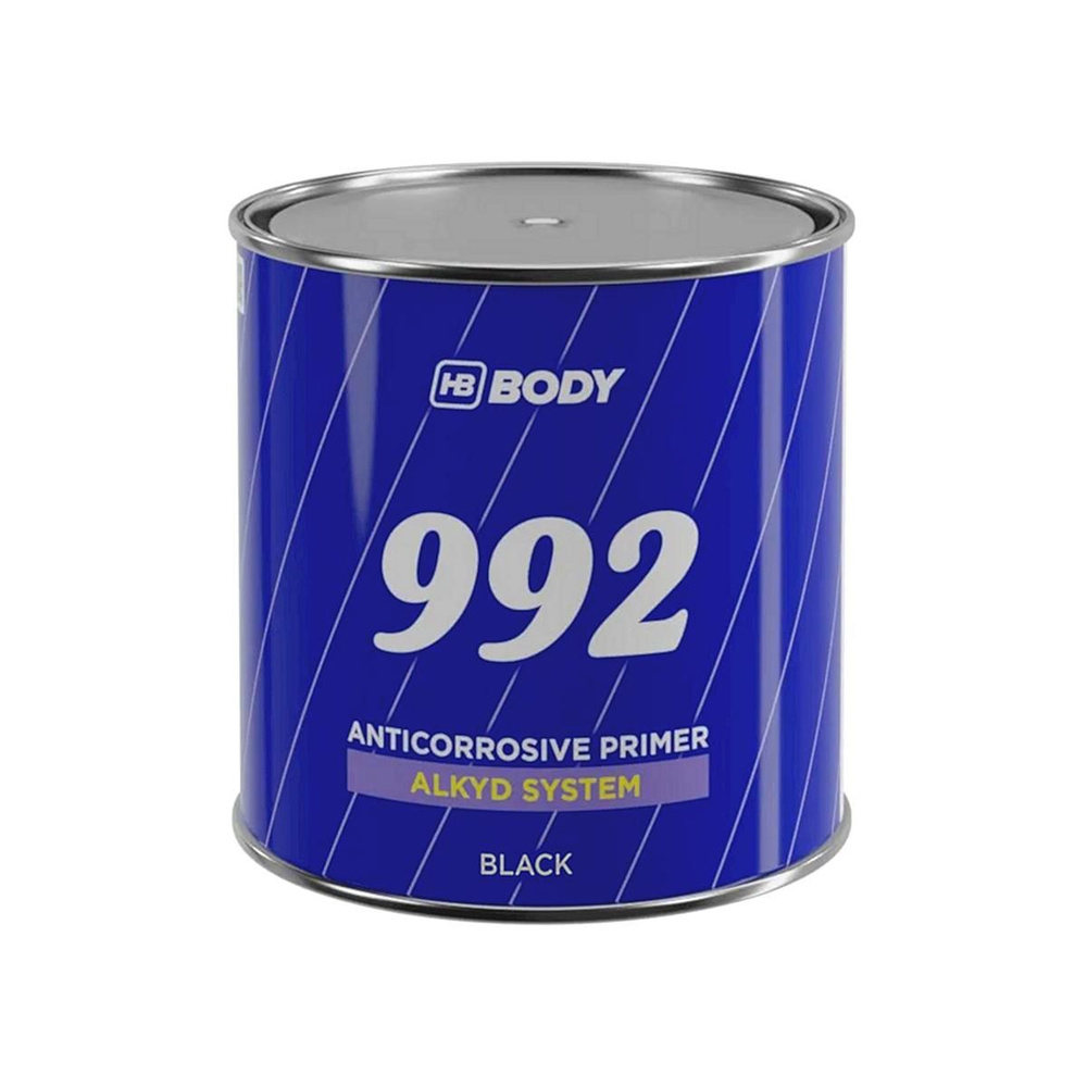 Антикоррозийный автомобильный алкидный грунт Body 992 Anticorrosive Primer черный 1 кг.  #1