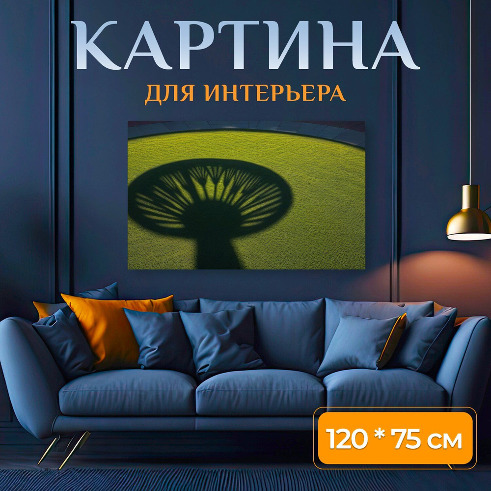 LotsPrints Картина ""Цветы и их тени: игра света и формы" 1008", 120 х 75 см  #1